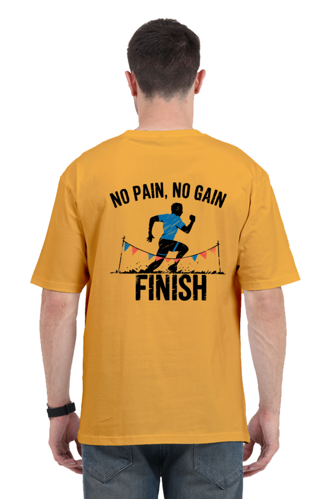 Unisex Oversized Classic T-Shirt - "No Pain No Gain" Motivation